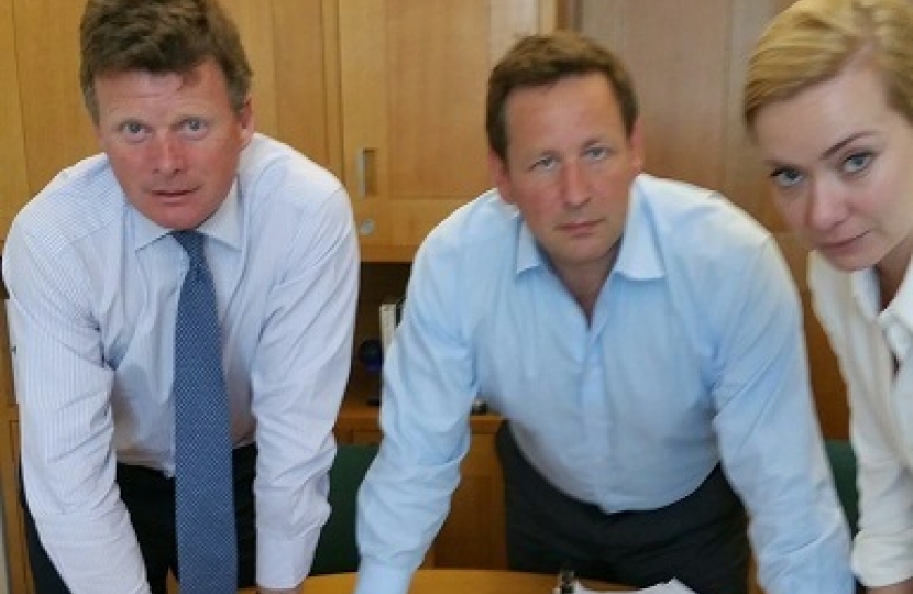 Richard Benyon MP, Ed Vaizey MP and Nicola Blackwood MP 