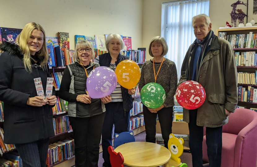 Meeting friends and volunteers of the Wash Common library
