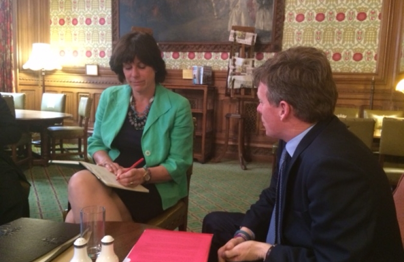 Rail Minister, Claire Perry and Richard Benyon MP