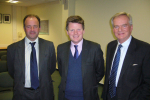 Sir Nigel Burney Chairman, Richard Benyon MP and Dudley Fishburn President