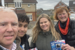 Laura and the team out in Hungerford