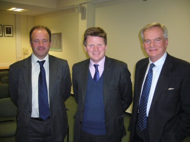 Sir Nigel Burney Chairman, Richard Benyon MP and Dudley Fishburn President