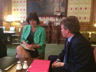 Rail Minister, Claire Perry and Richard Benyon MP